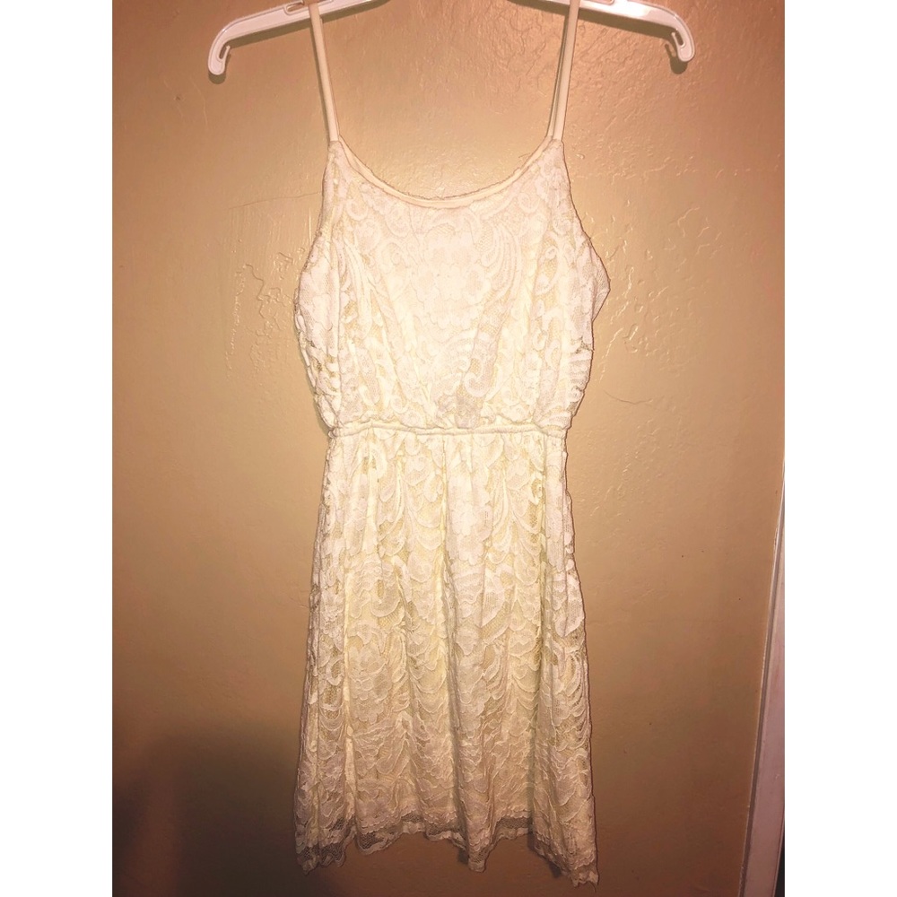 Cream lace dress